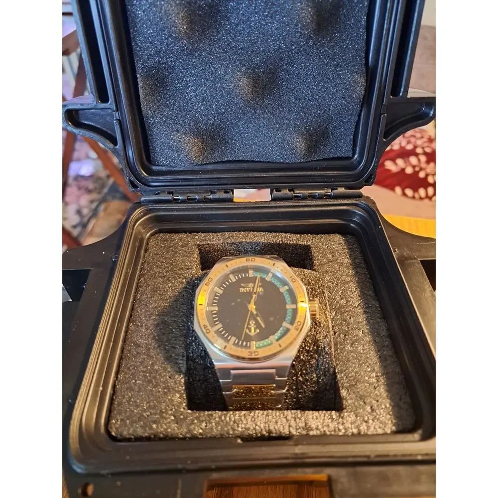INVICTA Ocean Voyage Limited Edition Men's Watch 44mm 2 Tone Metal Black Green